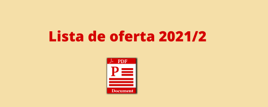 Arquivologia a lista de oferta 20212